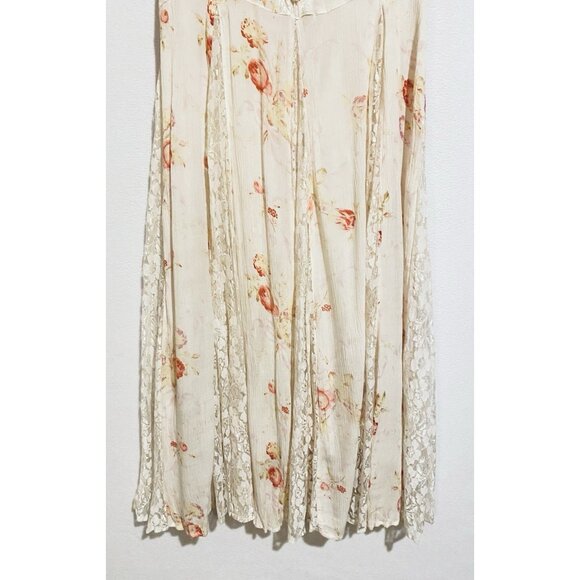 American Angel Dress Womens Medium Floral Lace Up Cottagecore Romantic Prairie - Picture 3 of 6